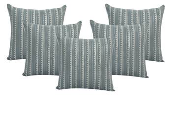 POSA Homes Grey Silver Cotton Cushion Cover, Cotton Solid Home Decorative Hand Made Square Pillow Case 1