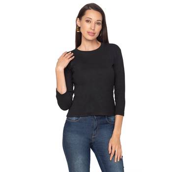Black lycra  Readymade Stretchable Saree Blouse 1