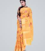 Cotton Silk Banrasi Meena Floral Jaal Saree