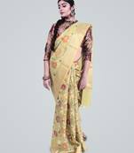 Cotton Silk Banrasi Meena Floral Jaal Saree