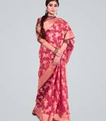 Cotton Silk Banarasi Zari Woven Saree