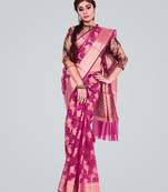 Cotton Silk Banarasi Zari Woven Saree