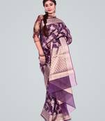 Cotton Silk Banarasi Zari Woven Saree