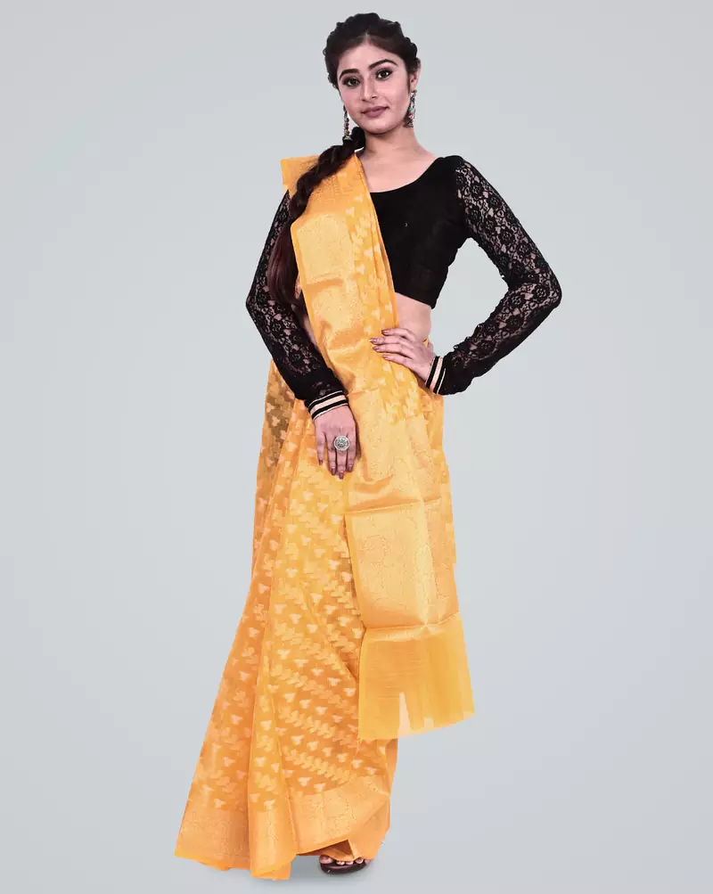 Cotton Silk Banarasi Zari Woven Saree