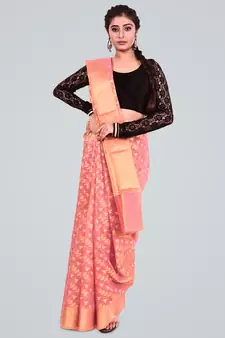 Cotton Silk Banarasi Zari Woven Saree