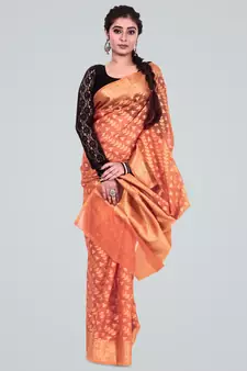 Cotton Silk Banarasi Zari Woven Saree