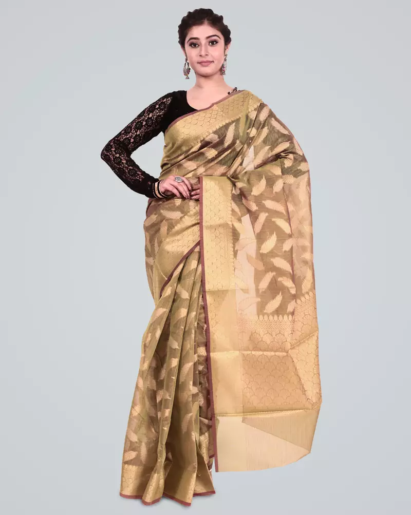 Cotton Silk Banarasi Zari Woven Saree