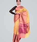 Cotton Silk Banarasi Skirt Border Zari Woven Saree