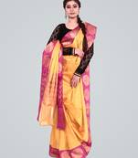 Organza Blend Banarasi Tanchui Satan Border Saree