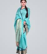 Organza Blend Banarasi Tanchui Satan Border Saree