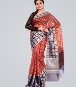 Organza Silk Banarasi Zari Woven Saree