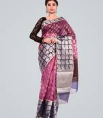 Organza Silk Banarasi Zari Woven Saree