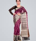 Organza Silk Banarasi Zari Woven Saree