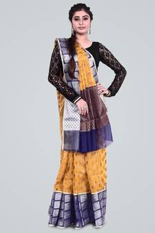 Organza Silk Banarasi Zari Woven Saree