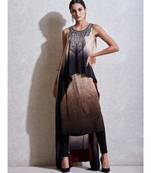 Round Neck Cape With Inner And Churidar