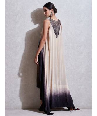 Round Neck Cape With Inner And Churidar 5