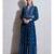 Navy Blue Printed Kurta Dress