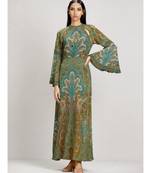 Round Neck Full Sleeve Long Printed Kurta Dress