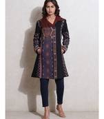 Midnight Blue Quilted Coat