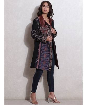 Midnight Blue Quilted Coat 5
