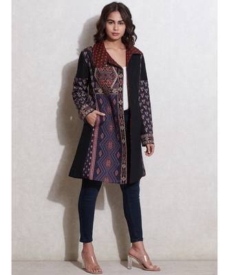 Midnight Blue Quilted Coat 6