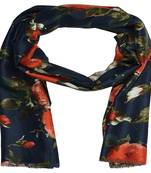 Stole for Women - Premium Cotton Printed Women's Stole - Blue