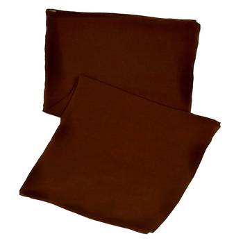 Stole For Women - Plain Chiffon Hijab- Brown 1