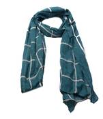 Best Seller - Designer Grid Hijab - Fabric 100 % Pure Cotton Hijab - Green