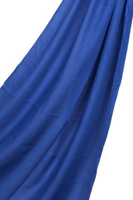 Stole For Women - Rich Cotton - Designer Diamond Work Hijab - Blue 2