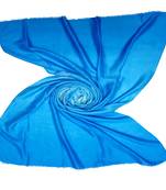 Stole For Women - Party Wear Double Shaded Premium Glitter Stole - Blue