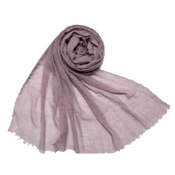 Stole For Women - Plain Premium Cotton Hijab - Purple 1