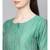 Varanga Women Green Silk Woven Design Straight Kurta