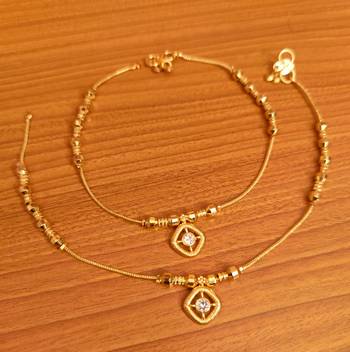 Gold anklets 1