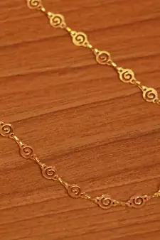Gold necklaces