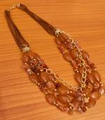 Brown necklaces
