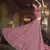 Pink embroidered net Semi Stitched bridal lehenga
