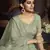 Green embroidered net Semi Stitched bridal lehenga