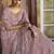Pink dori embroidered net Semi Stitched bridal lehenga