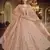 Peach dori embroidered net Semi Stitched bridal lehenga
