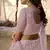 Baby-pink thread embroidery organza Semi Stitched bridal lehenga