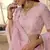 Baby-pink thread embroidery organza Semi Stitched bridal lehenga