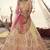 Off white thread embroidered organza Semi Stitched Bridal Lehenga