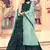 Black sequins embroidered Fur imported Semi Stitched bridal lehenga
