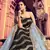 Black embroidered silk Semi Stitched bridal lehenga