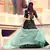 Black sequins embroidered Fur imported Semi Stitched bridal lehenga