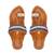 Blue & Golden Embellished Kolhapuri Chappal For Women & Girls