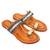 Blue & Golden Embellished Kolhapuri Chappal For Women & Girls