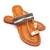 Blue & Golden Embellished Kolhapuri Chappal For Women & Girls