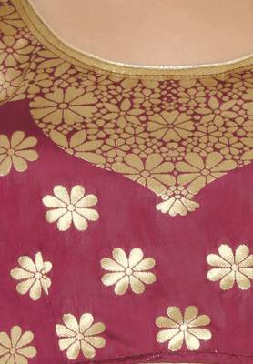Purple self design art silk semi stitched lehenga choli 4