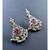 Temple Oxide Silver Clustered Pearl Necklace Set